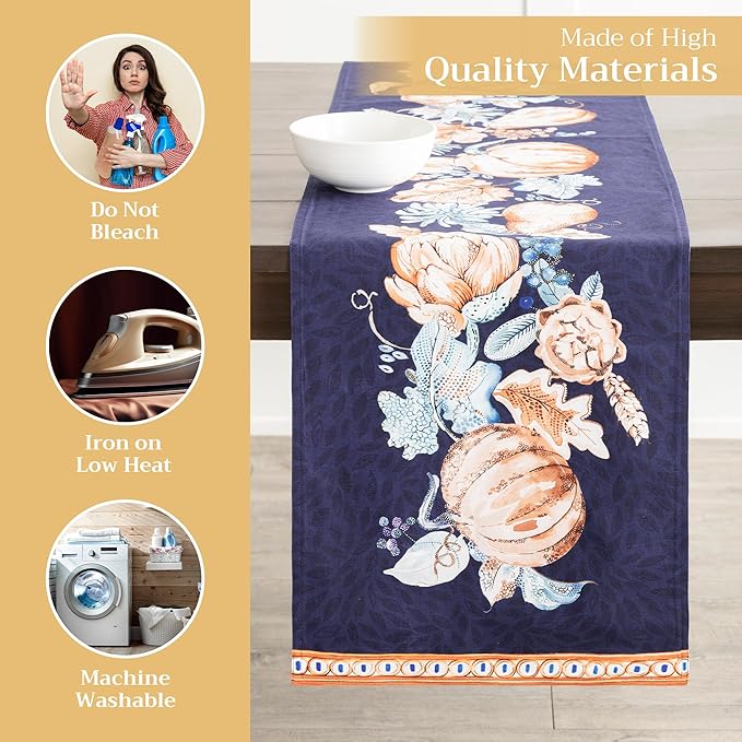 Maison d' Hermine Table Runner 100% Cotton Double Layer Table Runners 72 inches - Image 3