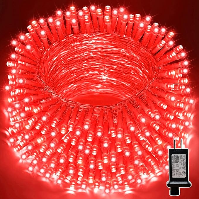 LAMPHOME 33ft Christmas Decorative Mini Lights, 100 LED Transparent Wire Fairy by ULL