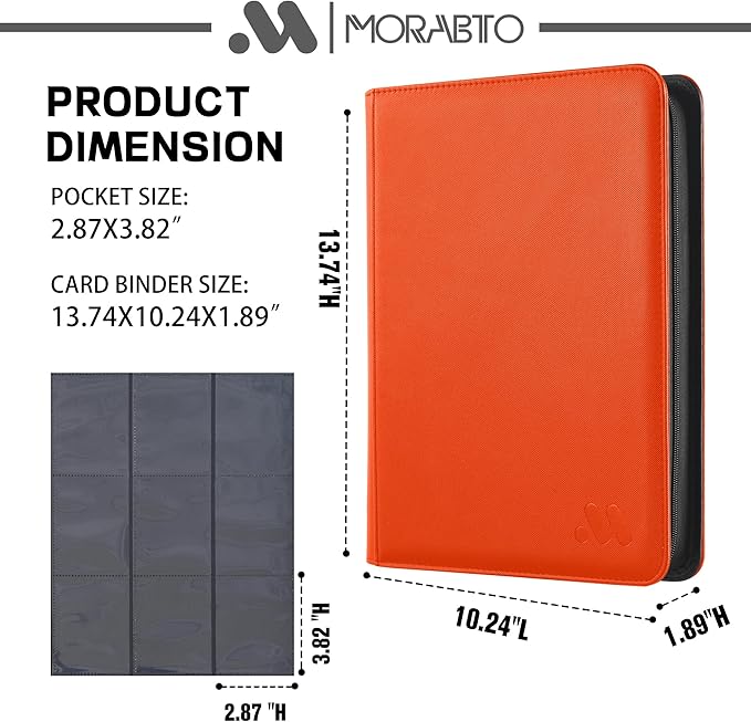 Card Binder 9 Pocket, Trading Card Binder Holds up to 360 Cards - Image 2