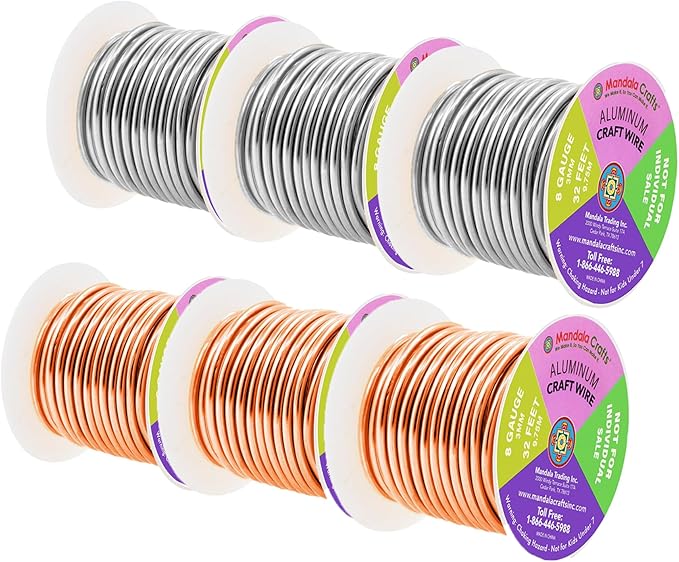 Mandala Crafts 8 Gauge Anodized Aluminum Craft Wire - Image 2