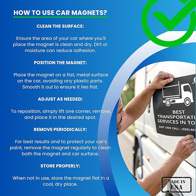 2 Pack Extra Large Custom Car Magnets - Image 7