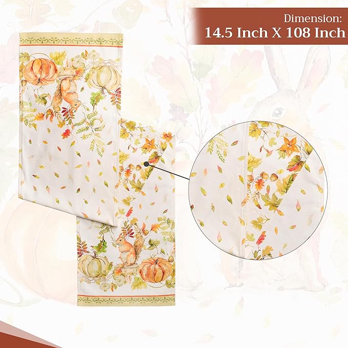 Maison d' Hermine Table Runner 100% Cotton Double Layer Table Runners 108 - Image 4