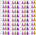 8P Purple-Gold Party Decoration Tassel Garland, Tassels Banner Streamers by HYSILLA