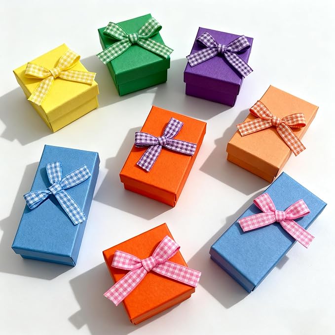 3/8" 6 Colors X 10 Yards Light Rainbow Check Satin Ribbon, 60 Yards Assorted - Image 4