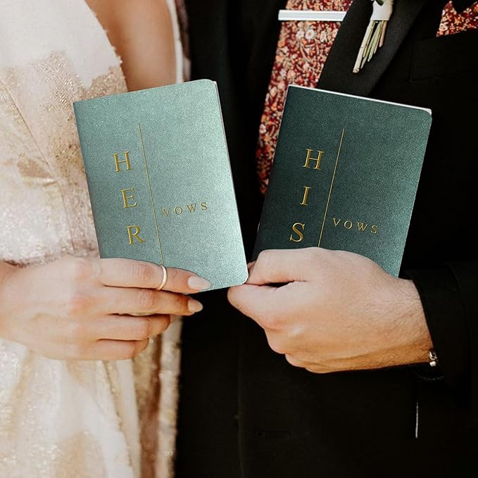 Vow Books His and Hers Wedding Vow Books Bride and Groom Vow Books Wedding - Image 7