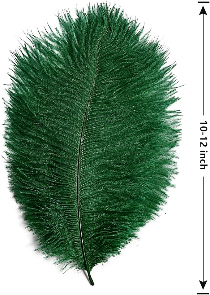 THARAHT 24pcs Ostrich Feathers Natural Bulk 10-12Inch 25cm-30cm - Image 2