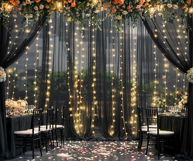 Black Tulle Backdrop Curtain - Image 5