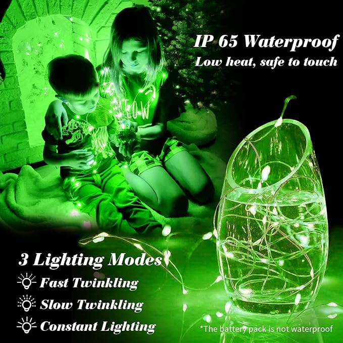 ZGWJ 24 Pack Fairy Lights Battery Operated, 7ft 20 Mini LED Fairy String Lights - Image 3