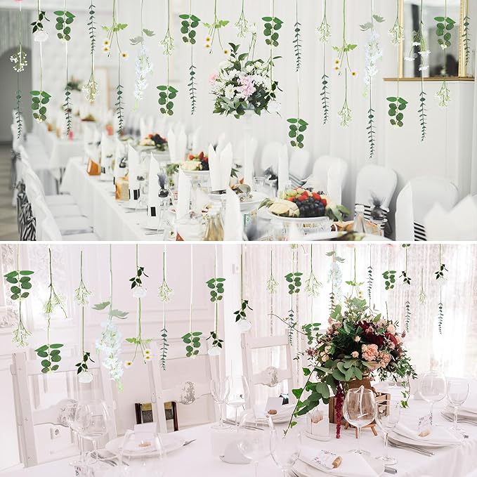 Hoteam 26 Pcs DIY Flower Garland Artificial Hanging Wildflower Backdrop Set - Image 6