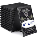 Gerrii Leatherette Table Tents Black PU Leather Menu Covers Bulk Double Sided by Gerrii