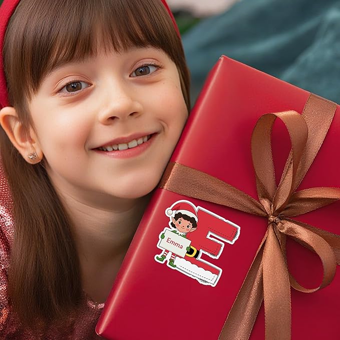 Personalized Christmas Stickers, Custom Name & Elf Waterproof Christmas Gift - Image 7