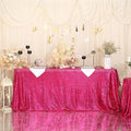 SquarePie Sequin Tablecloth 50 x 72 Inch Hot Pink Glitter Table Linen by SquarePie