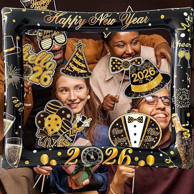 2026 New Year Photo Booth Inflatable Frame Kit - Image 4