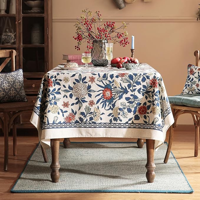 patdrea Designer Blue Tablecloth - Image 3