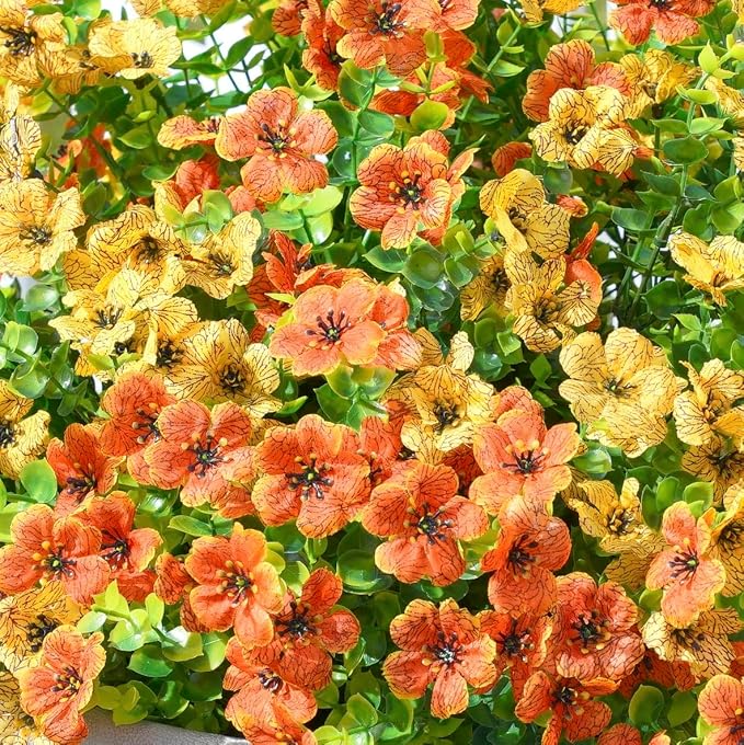 HyeFlora Artificial Fall Flowers Faux Mums - Image 7