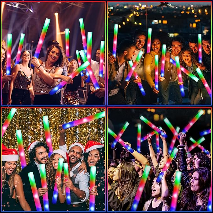 217 PCS Glow Sticks Bulk Party Pack, Foam Glow Sticks, Glow In The Dark Party - Image 4