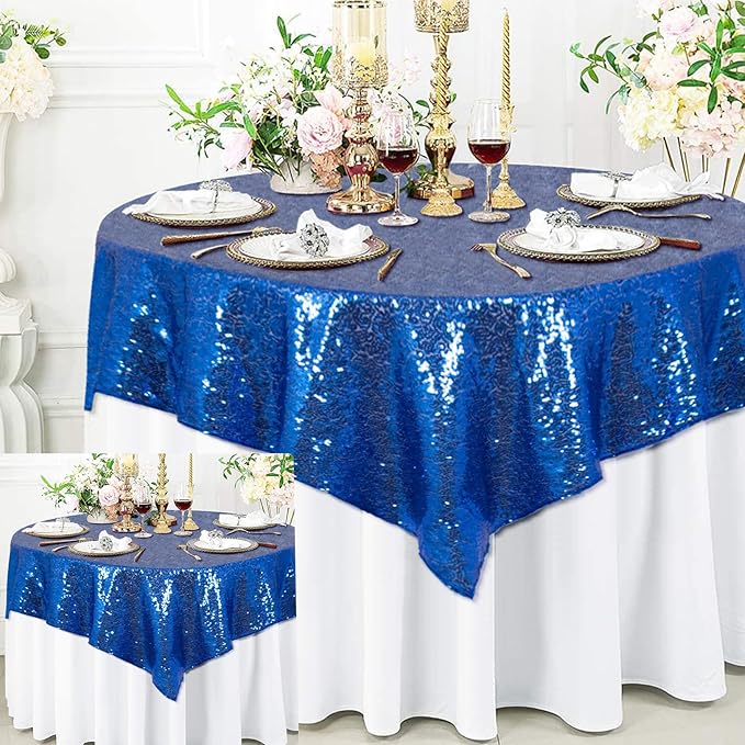 ShinyBeauty Royal Blue Table Cloths by ShinyBeauty