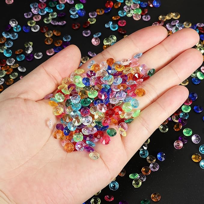 PATIKIL 4000 Pcs Wedding Table Scatter Confetti Crystals 6mm Acrylic Diamonds - Image 4