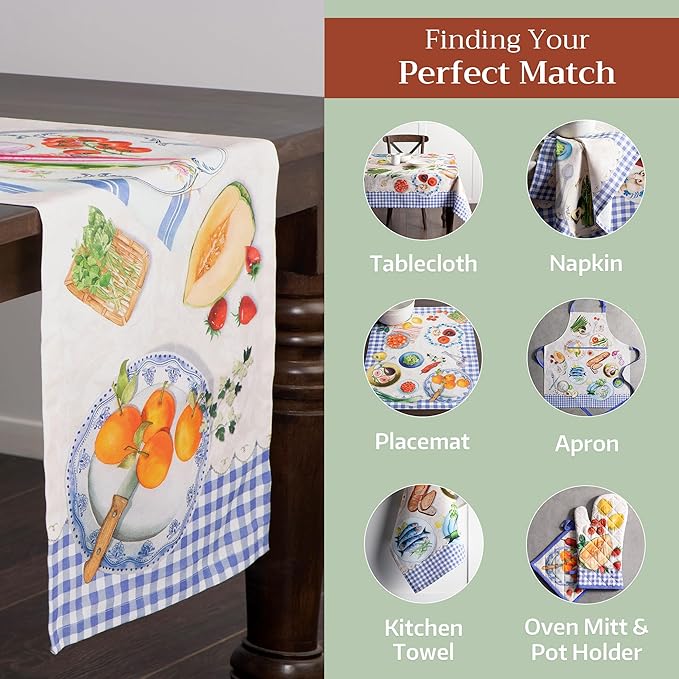 Maison d' Hermine Table runner 100% Cotton Single Layer Table Runners 108 - Image 5