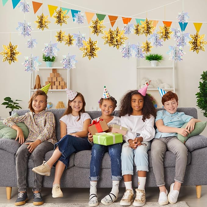 Benbilry 3D Hanging Snowflake Decorations - Image 7
