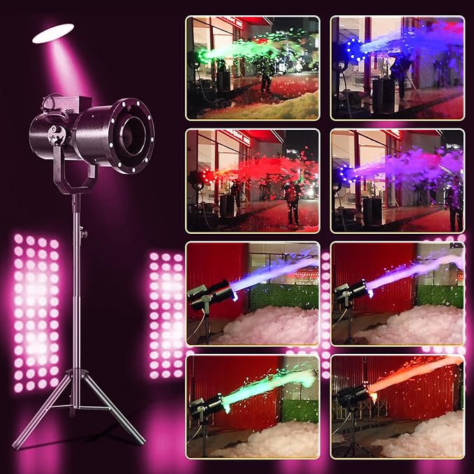 Foam Machine for Party Whit 9 LED Lights, Party Foam Machine - Image 3
