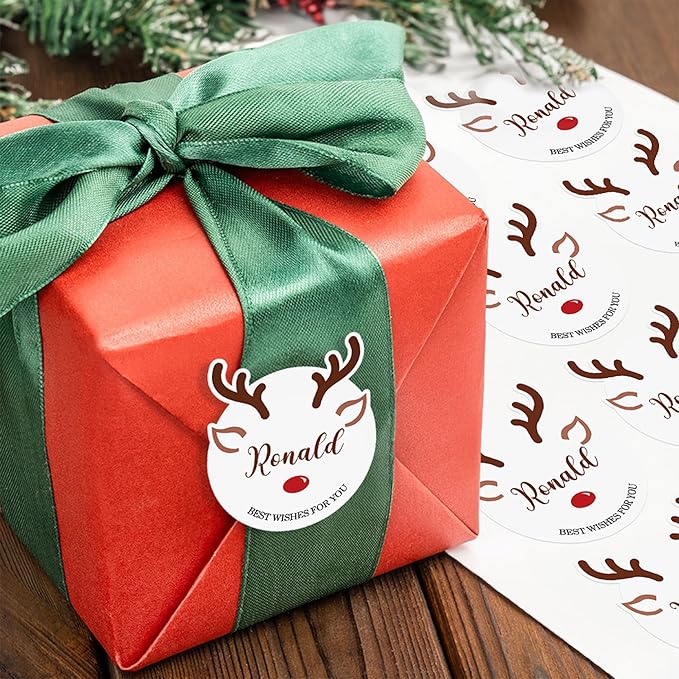 30pcs Personalized Christmas Stickers by calliemoment