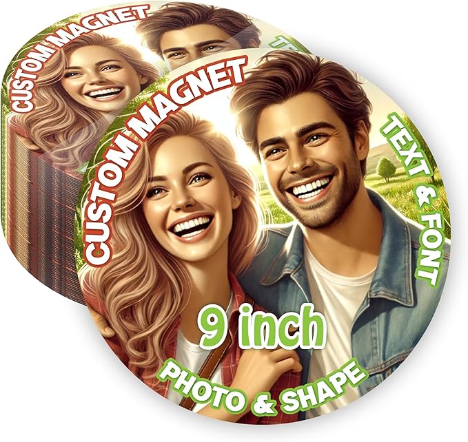 KETABAO – 9" Circle Photo Magnets by KETABAOMotorcycleParts