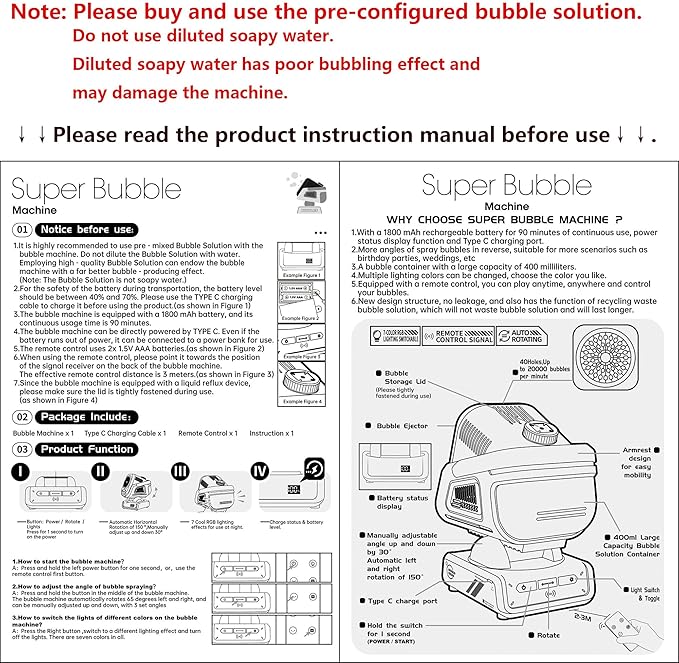 2025 Upgraded Bubble Machine - Image 8