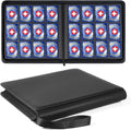 GEAoffice Trading Card Binder 12 Pocket Hold 720 Cards, Premium PU Cover Zipper by GEAoffice