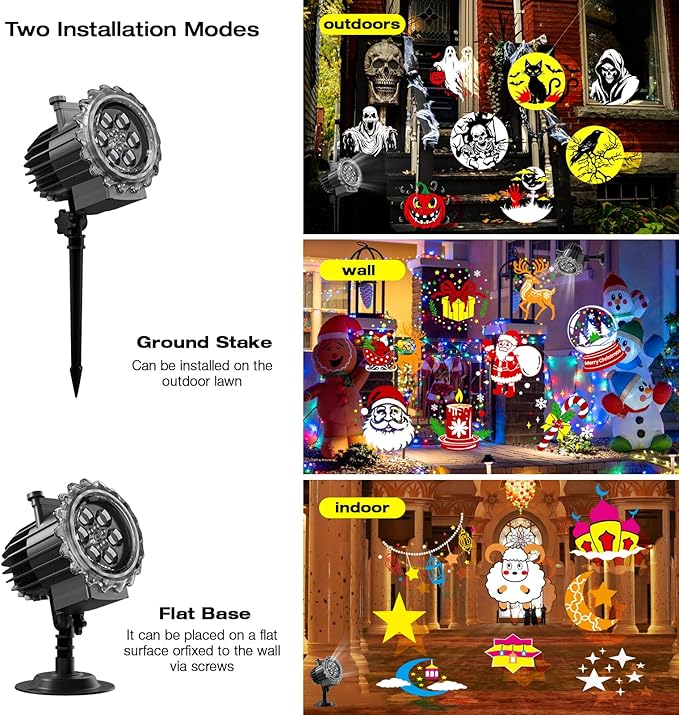 Christmas and Halloween Projector Lights Outdoor Holiday Decoration - Image 5