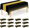 QZYL 12Pack Plastic Table Cloth Disposable, Outdoor Tablecloth by QZYL