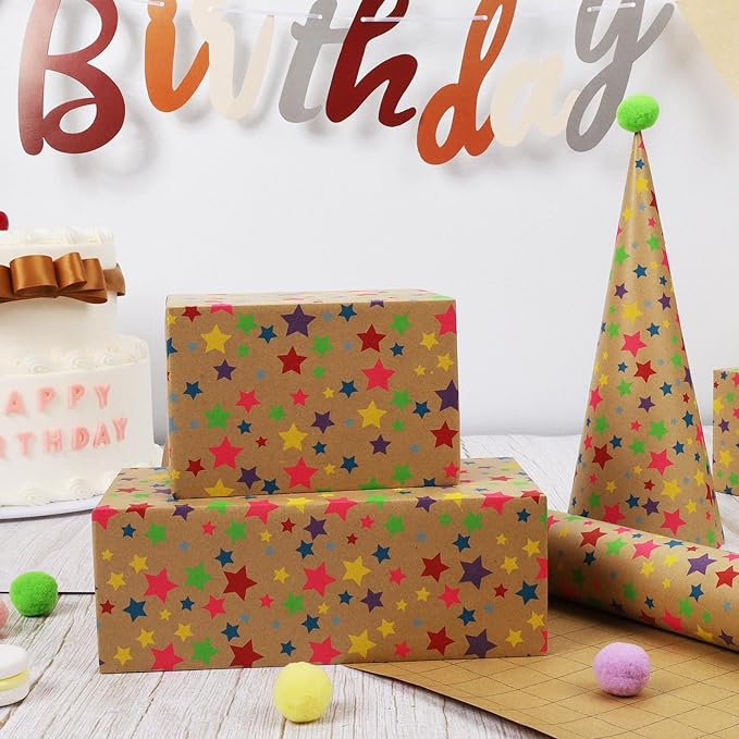LaRibbons Birthday Wrapping Paper Roll - Image 5