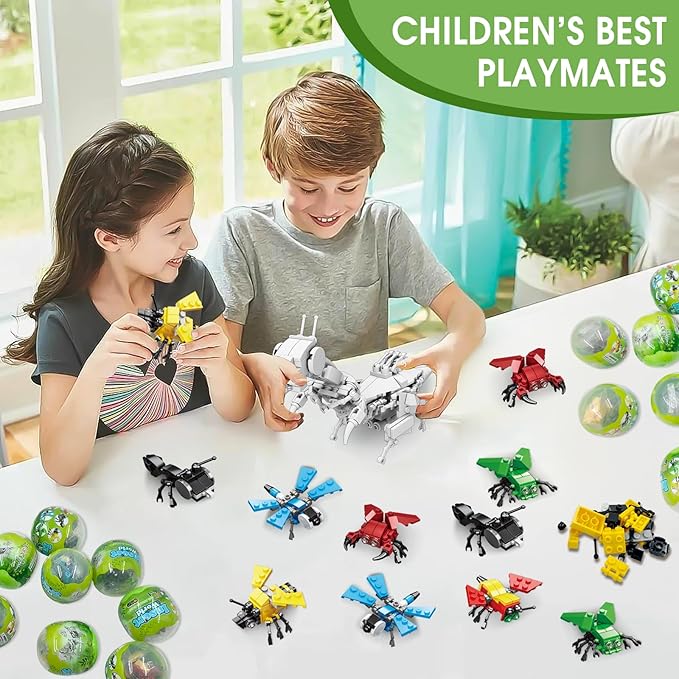 Mini Building Block Sets, 6 in 1 STEM Toys Eggs Building Sets, Party Favors - Image 6