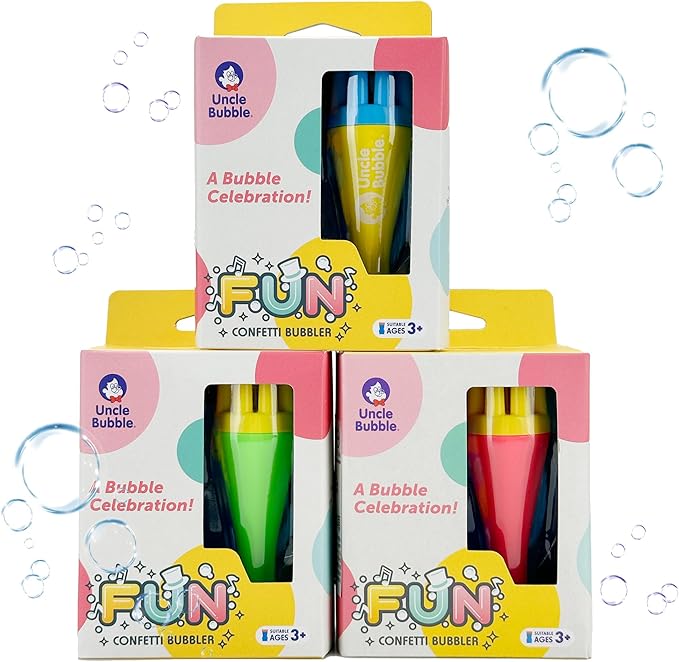 Uncle Bubble Blower for Kids and Toddlers 3, Uncle Bubble Mini Bubble Blower 3 by UncleBubble