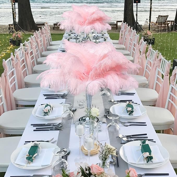 Retrowavy 30 Pcs 18-20 Inch Large Natural Ostrich Feathers Bulk - Image 3