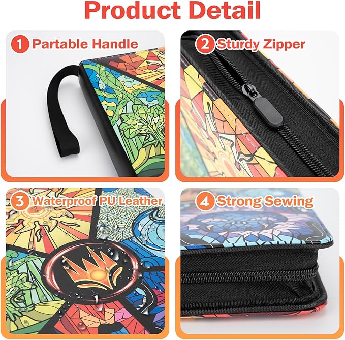 9 Pocket Card Binder for MTG/YGO/PTCG/Game Cards, Holds 900 Cards, Premium Card - Image 4