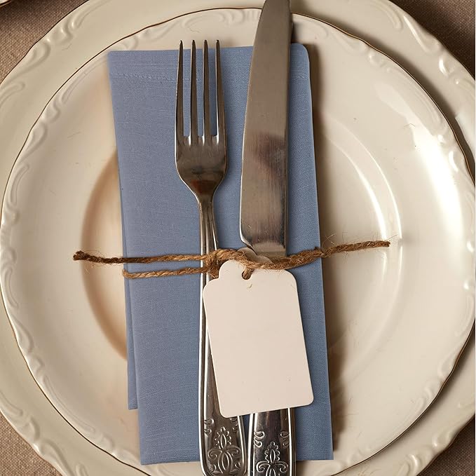 Urban Villa Dinner Napkins Solid Grey Color Cloth Napkins Oversized 20x20 - Image 6