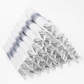 400PCS Pre Rolled Silver Plastic Silverware Sets by Joyido