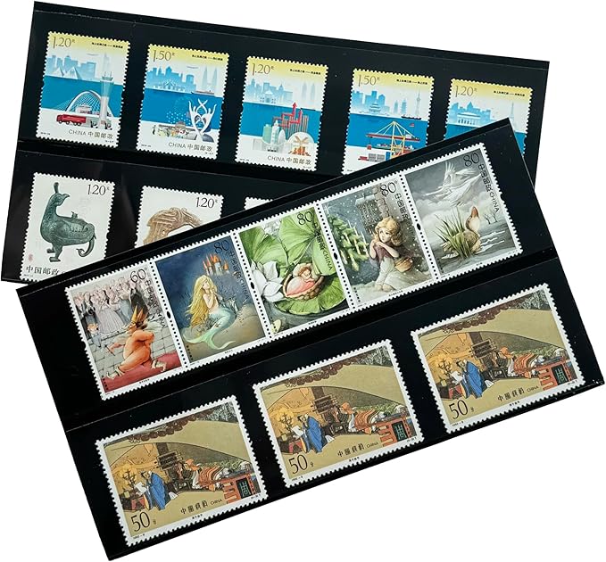 Philatelic Display Black Card Stamp Cover Stamp Collection Stamp Storage - Image 4