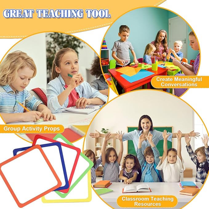 Dandat 30 Pcs Small Mirrors for Kids 6 x 6 Inch Square Shatter Proof Reflector - Image 5