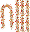 4 Pack Artificial Fall Flowers Garland, 6 FT Fall Decorations Fake Mums Floral by Ruidazon