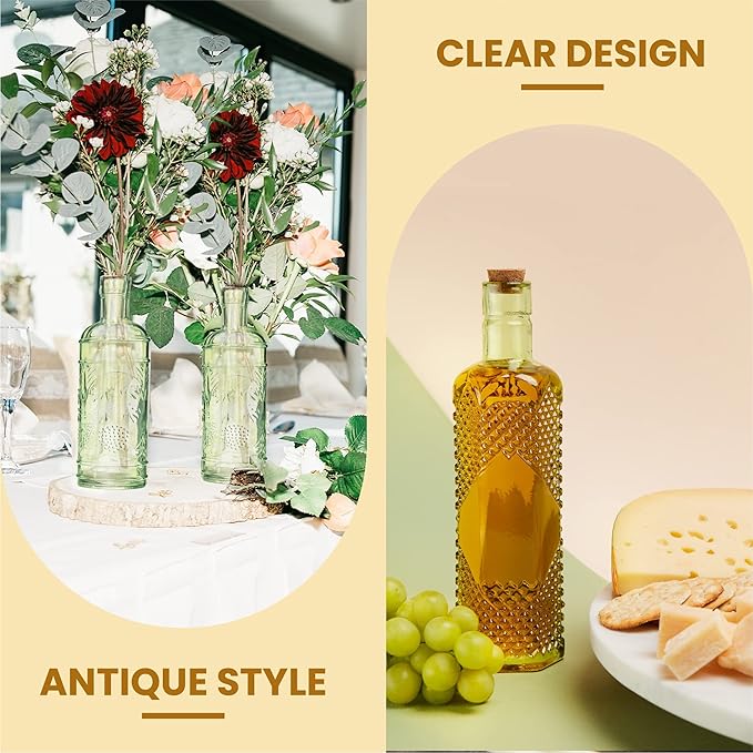 Assorted Green Glass Bottles - Image 5