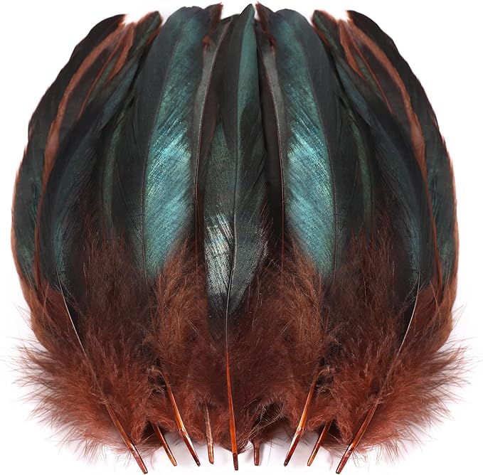 SOGUGOM Brown Rooster Tail Feathers by SOGUGOM