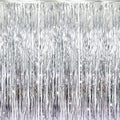 GOER 3.2 ft x 8.2 ft Metallic Tinsel Foil Fringe Curtains Party Photo Backdrop by GOER
