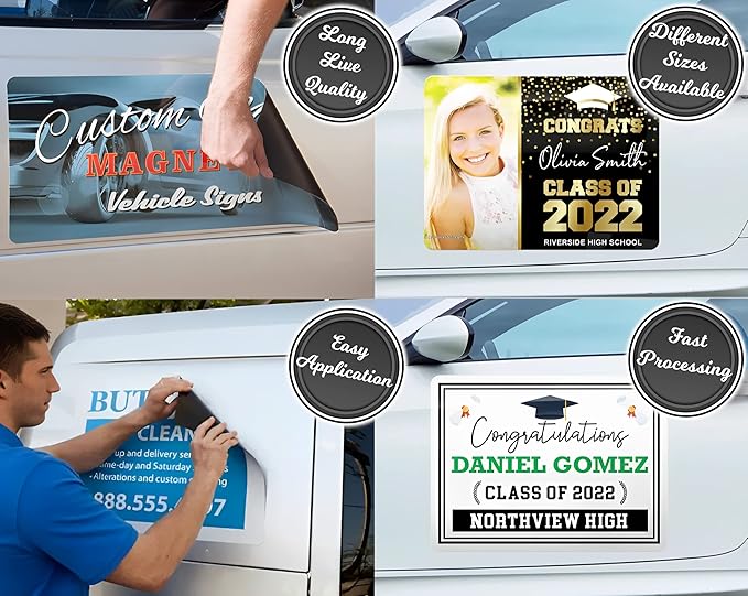 Your Die Cut Custom Car Magnet Sign | Personalized Logo - Image 8