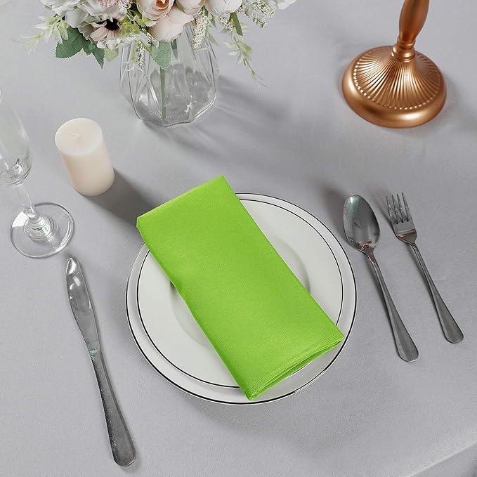 Cloth Napkins 17x17 inch Washable Polyester Dinner Napkins Soft Table Napkins - Image 7