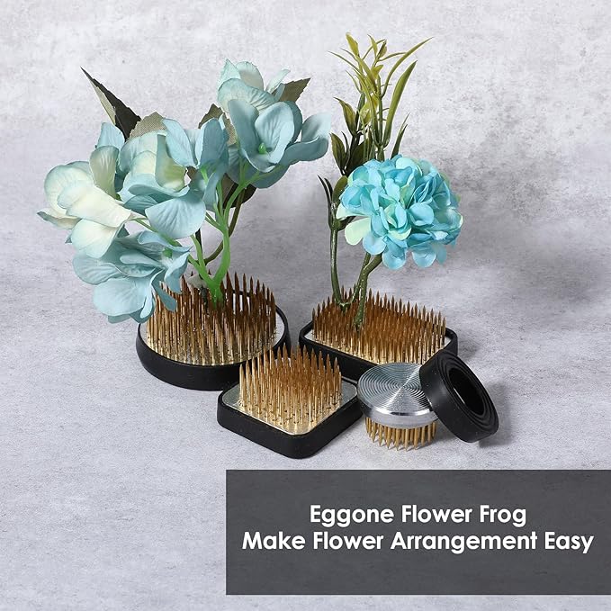 4/Set Flower Frog Japanese Ikebana Flower Arrangement Kenzan Kit, 2.4”Round - Image 7