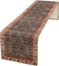 Vintage Boho Floral Table Runner, Rustic Country Farmhouse Red Teal Retro by Unknown