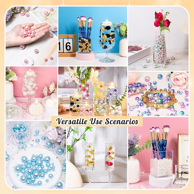 300Pcs Pearl Vase Filler, Candle Centerpieces, Wedding Birthday Party Home - Image 5