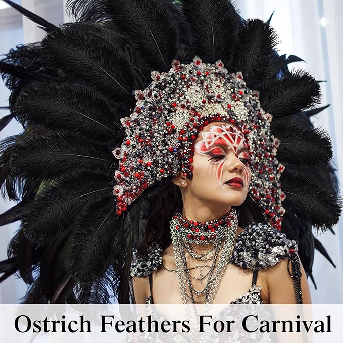 Crowye 100 Pcs Ostrich Feathers Bulk - Image 6